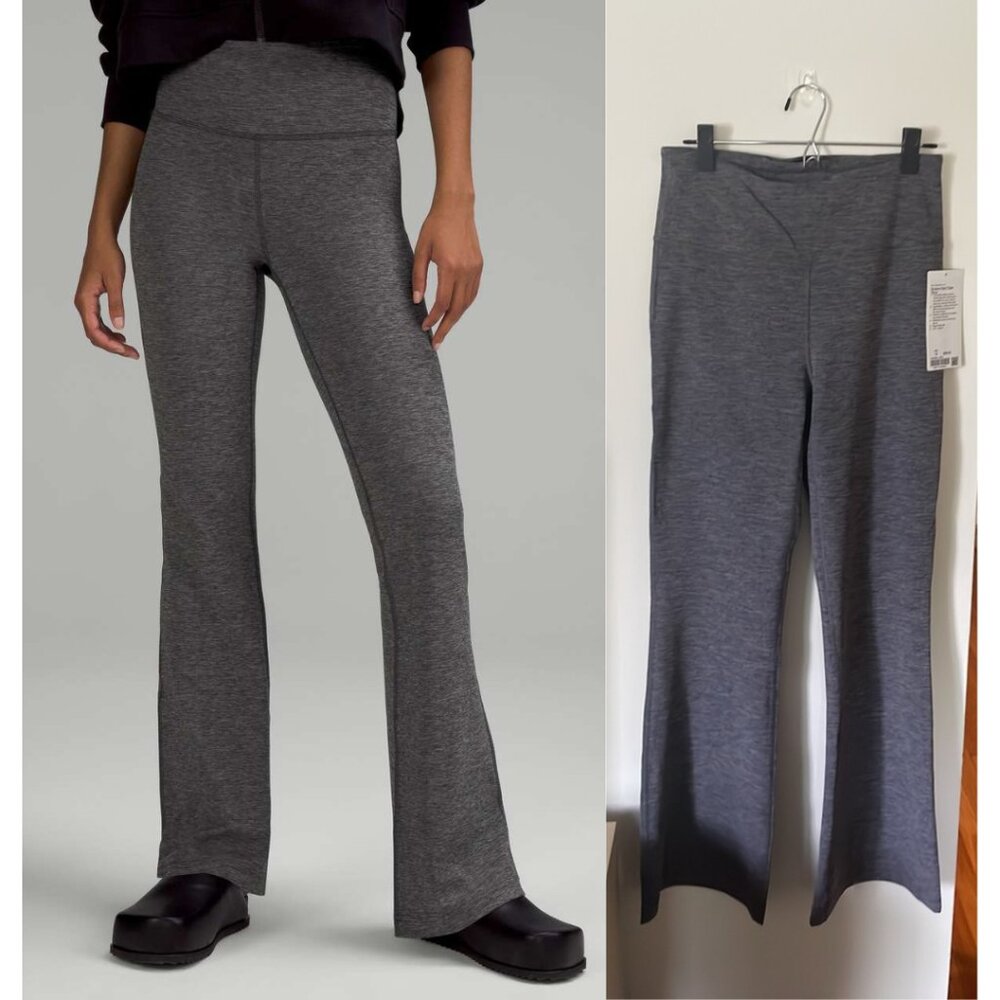 lululemon athletica Gray Flare Leggings. NWOT. 31” inseam.